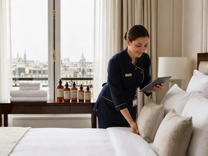 Service ménage et linge hôtelier 5 étoiles location saisonnière