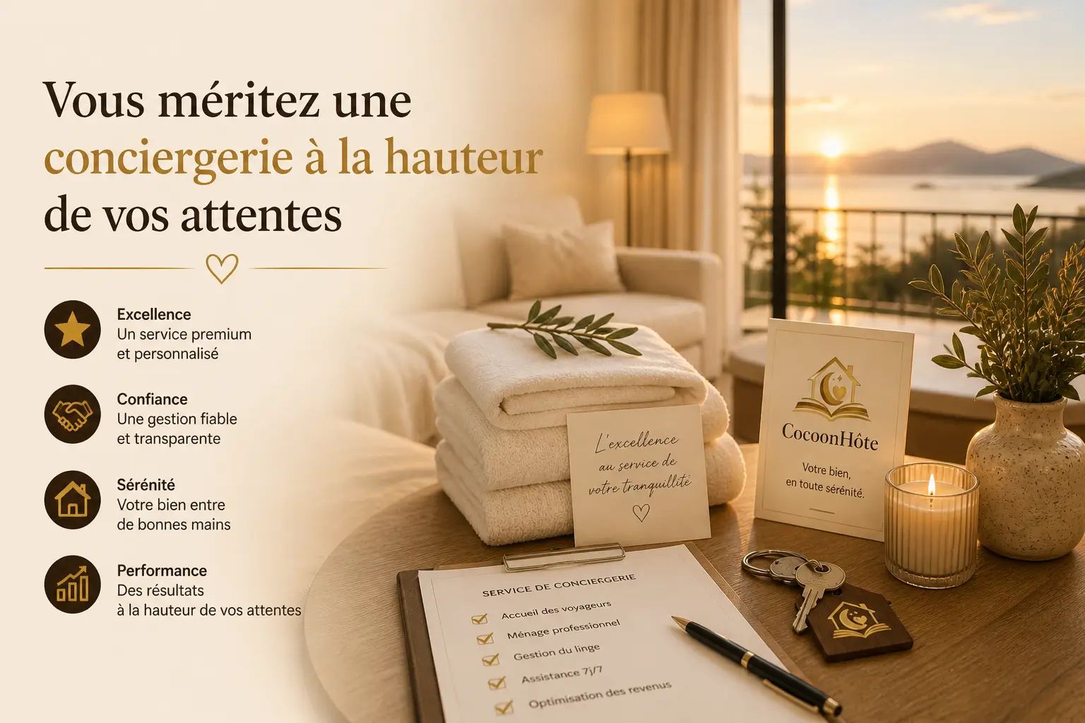 Conciergerie Airbnb haut de gamme CocoonHôte - La Ciotat Cassis Marseille Côte d'Azur