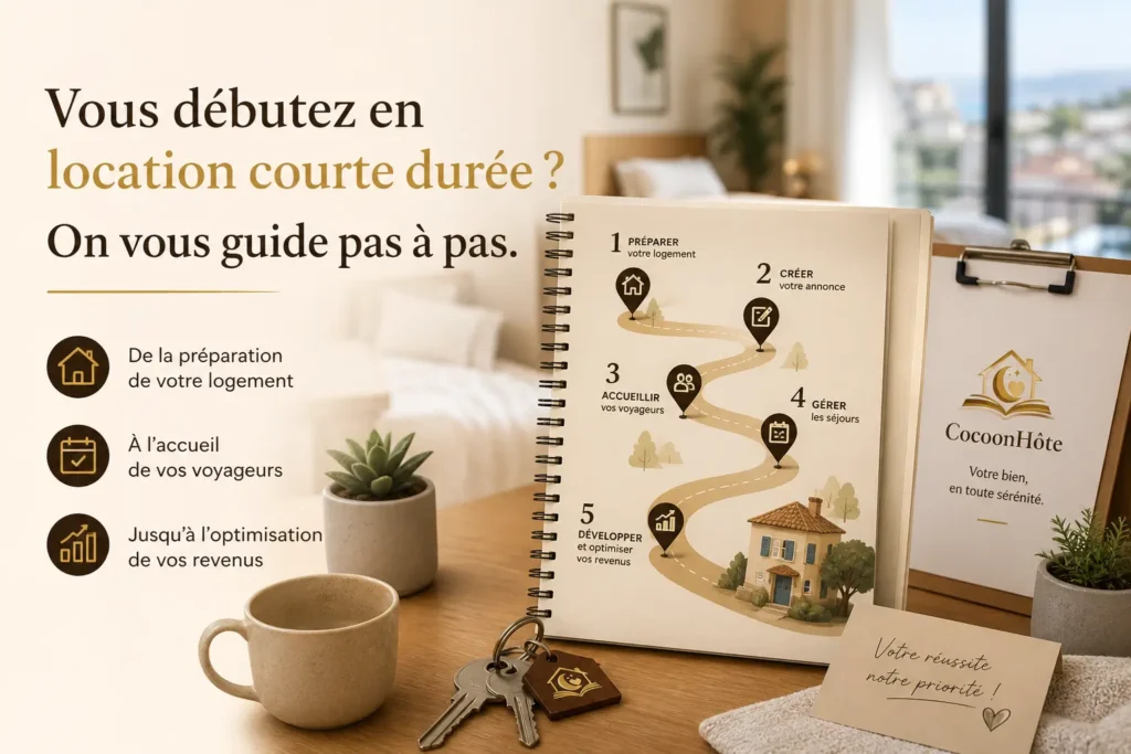 Guide pas à pas pour débuter en location courte durée - CocoonHôte conciergerie Côte d'Azur